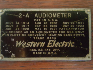 Figure 4 Western-Electric-2A-Audiometer-Name-Plate-1-300x225