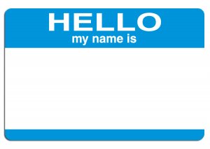 name tag